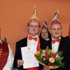 Im Kreise des Vorstands, des Ehrensitzungspräsidenten und der Ehrenmitglieder des FVN: Sitzungspräsident Gerald Ebert (Dritter von links) wurde zum neuen Ehrenmitglied ernannt