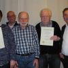 Neue Ehrenmitglieder ernannte der Zierfischverein Diskus in Gerolzhofen im Rahmen der Jahreshauptversammlung. Das Bild zeigt bei der Ehrung (von links): Rosi Hertlein, Werner Gegner, 2. Vorsitzender Nikolaus Engelbrecht, Rudi Sendner und Vorsitzenden Heinz Lorz.