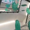 Das neue Kunst im Treppenhaus des Leopoldina-Krankenhauses.