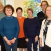 Auf dem Bild die Vorstandsriege von links Josef Pohly, Renate Ebert, Karin Gruber, Irene Lücke, Rainer Kern, und Christina Barth, es fehlt Traudl Fiedler