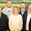 Der Vorstand des SV Kolitzheim wurde neu gewählt: (von links) Kassier Otto Günther, Schriftführer Philipp Nastvogel, dritte Vorsitzende Irene Haupeltshofer, Vorsitzender Markus Bauer und zweiter Vorsitzender Wolfgang Lorz.