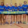 Ungeschlagen hat der TV Oberndorf sich den Meistertitel in der Korbball-Landesliga geschnappt. Es freuten sich (von links) Lena Schuler, Janine Nsiah, Jana Herbert, Jessica Schaar, Sarah Rausch, Jennifer Gahn, Christine Hempel und Susanne Wilhelm.