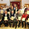Eine Flut von Ehrungen für 65, 60, 50 und 25 Jahre Treue hatte der neue Ehrenamtsbeauftragte des SV Stammheim Herbert Wieland (rechts) am Samstag in der Hauptversammlung im Sportheim zu bewältigen.