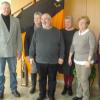 Ehrungen bei der Volkacher Kolpingfamilie. Im Bild von links: Fahnenträger Christoph Wistuba, Claus-Jürgen Hornich, Elisabeth Hornich, Präses Pfarrer Johannes Hofmann, Karola Zwicker und Vorsitzender Reinhard Zwicker.