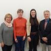 Das Bild zeigt (von links): Ingrid Flach, Bezirksverband Unterfranken der Schwerhörigen, Kathrin Speck, Geschäftsführerin des Paritätischen Unterfranken, Kim Mundinger, Sozialpädagogin, Beraterin für Schwerhörige; Manfred Hartmann, Bezirksverband Unterfranken der Schwerhörigen.