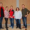 Die Vorstandsmitglieder  des TSV Gerchsheim für die kommenden Jahre (von links): Markus Mohr (Vorsitzender), Melanie Grimm (Kassenwartin), Klaus Michel (Vorstand), Martina Heer (Schriftführerin) und Mario Reichel (Vorstand).