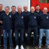 Die neue Führung der Reichenberger Feuerwehr: (hinten von links): Niklas Kornaczewski, Dieter Geiling, Richard Schmidt, Volker Rösch, Thomas Zeidler; (vorne von links) 1. Kommandant Benedikt Schmidt, Wolfgang Marstaller, 1. Vorsitzender Karsten Ott, Thomas Oestreicher, Volker Thorwart, Julia Schindler.