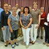 Der neue Vorstand des Dekanatsrates Schweinfurt-Nord für die Amtsperiode 2018 bis 2022. Im Bild, von links: Gregor Mühleck (Dekan), Natascha Schäfer, Birgit Reinhart (beide Beisitzerinnen), Michaela Wettering (Schriftführerin), Richard Keller (Leiter Diözesanbüro Schweinfurt), Monika Erhard (Beisitzerin), Hildegard Seger (stellvertretende Vorsitzende), Gerlinde Geyer (Beisitzerin), Elisabeth Amann (Vorsitzende), Anna Sittler (Beisitzerin), Maria Blum (stellvertretende Vorsitzende und Delegierte im Diözesanrat) und Adalbert Lösch (Delegierter im Diözesanrat).