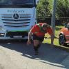 Lkw im Schlepptau: Strongman Dennis Kohlruss in Steinmark.