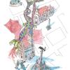Im Buch entpuppt er sich als Lindwurm Isidora. Illustration von Gerhard Hainlein Foto: Andreas Mettenleiter Im Buch entpuppt er sich als Lindwurm Isidora. Illustration von Gerhard Hainlein Foto: Andreas Mettenleiter