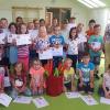 Mächtig viel Spaß und Freude hatte die Mädchen und Jungen am „Aktionstag Musik” im Bastheimer „Kinderland”.