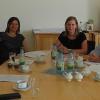 Grünenpolitiker informierten sich beim BRK-Kreisverband über dessen Aufgaben. Das Bild zeigt (von links) die Grünen-Politiker Peter Werner, Birgit Reder-Zirkelbach und MdB Manuela Rottmann sowie vom BRK Carina Küfner, Dieter Greger und Christoph Grimmer.