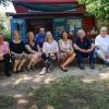 Beim Besuch des Aktivspielplatzes Kupschacker. Im Bild (von links): Andreas Kaiser, Katrin Marong, Marianne Albrecht, Hans Meyer, Mona Sieber, Barbara Lehrieder, Josef Hofmann, Axel Janz und Hermine Seelmann. Foto: Kupschackerclub