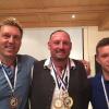 Die Waldarbeitsmeister (von links): Marco Trabert, Uli Huber, Julian Schwender nach der Siegerehrung