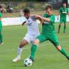 Schnuppert als 19-Jähriger Bayernliga-Luft beim FC Sand: Kevin Moser (rechts). Im Derby gegen den TSV Großbardorf hat der Nachwuchsspieler gute Chancen, zu seinem dritten Einsatz von Beginn an zu kommen.