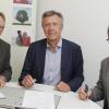 Von links: Knut Müller (PHD), Günter Schlimok und Markus Besseler (beide BKG) besiegeln die Kooperation.