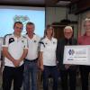 Erneut wurde der SC Hesselbach mit der silbernen Raute des BFV ausgezeichnet. Im Bild (von links): Die Vorstände Michael Mauder, Pascal Heim, Peter Günther, Claudia Engelbrecht, Kreisehrenamtsbeauftragter Edgar Hedrich und Vereinsehrenamtsbeauftragter Klaus Kuhn.