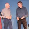 Erhard Löblein (links) und Johannes Jung beim literarischen Abend im Kulturkeller Zell.