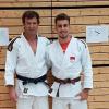 Thomas Müller (links) und Tim Nitschke bei der bayerischen Meisterschaften im Judo-Bodenkampf
