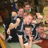 Glücksmoment: Das Foto entstand im März 2018, als klar war, dass die Erste Herrenmannschaft des SKK Gut Holz Zeil als Meister der Bayernliga in die Zweite Bundesliga aufstiegen. Unter anderem für diesen größten Erfolg der Vereinsgeschichte wurde das Team „Mannschaft des Jahres 2018“.