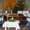 In der fränkischen Weihnachtsstube: Die Wombacher Saitenmusik mit (von links) Irmtraud Endres, Sieglinde Stamm, Gabi Nätscher und Elisabeth Ullrich hat 40 Zuhörer im Wombacher Jugendheim  auf den Advent eingestimmt.
