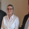 Dieter Plath (links), Vorsitzender des VdK-Oberes Pleichachtal,  und Horst Röder vom VdK-Kreisverband (rechts) ehrten Gisela Füller mit dem Treueabzeichen in Silber für zehnjährige Mitgliedschaft beim VdK. 
