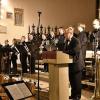 Schulleiter Professor Ernst Oestreicher bei der Begrüßung in der Stadtpfarrkirche. Hinter ihm das Blechbläser Ensemble der Berufsfachschule für Musik. Schulleiter Professor Ernst Oestreicher bei der Begrüßung in der Stadtpfarrkirche. Hinter ihm das Blechbläser Ensemble der Berufsfachschule für Musik.