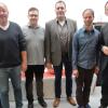 Ehrungen langjähriger Mitarbeiter bei FMS. Unser Bild von links: Betriebsratsvorsitzender Erich Döll, Wolfgang Schindelmann (40 Jahre), Nuri Kilic (25 Jahre), Albert Steinmetz (Technischer Leiter), Hermann Erhard (35 Jahre) und Geschäftsführer Ralf Sand.