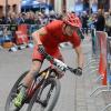Markus Bauer beim Mountainbike-Bundesliga-Rennen 2015 in der Lohrer Innenstadt.