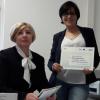 Lilia Hensinger und Imane Kouar-Weinig sind für die Beratungen über die Bildungsprämie ganz frisch qualifiziert.