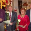 Ehrung beim Gesangverein Kitzingen Siedlung (von links): Gruppenchorleiter Christian Glowatzki, Georg Distler, Lilly Schmidt und Vorsitzender Thomas Bambach.
