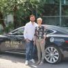 Das neue Auto gab den Ausschlag: Ralf Schwesinger und Nicole Wanner sind im Tesla auf Weltreise gegangen.