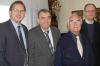 Werner Bayersdorfer (2. von rechts) aus Pfaffendorf feierte am Dienstag seinen 90. Geburtstag. Dazu gratulierten (von links) Bürgermeister Wolfram Thein, stellvertretender Landrat Oskar Ebert und Pfarrer Stefan Köttig.
