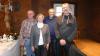 Karin Zink von der VDK-Kreisgeschäftsstelle konnte im Beisein von Günther Werner, Vorsitzender des VDK-Ortsvereins Hendungen (Zweiter von rechts), Peter Bach (links) und Herbert Reder (rechts) für 20-jährige Mitgliedschaft ehren