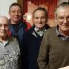 Sandberger-Stechen um Platz 1 beim VfR Bischofsheim. Das Bild zeigt von links Hugo Rottenberger,  Manfred Markert, Horst Uhlein und August Unsleber.