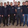 Die Führungsriege der Gössenheimer Wehr (von links): Michael Feser, Achim Strohmenger, Björn Leikert, Klaus Rüger, Benedikt Zötzl, Egon Wirthmann, Dominic Schürger, Linus Rüger, Andreas Janker, Franz-Louis Rüger und Patrik Hagedorn.