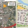 Bei den eingezeichneten offenen Flächen an der Frankenwinheimer Straße und hinter dem Friedhof an der B286 sind erforderliche Abstandsflächen zu Straßen, Gewerbebetrieben, Volkachbach oder B286 nicht berücksichtigt. Bei den eingezeichneten offenen Flächen an der Frankenwinheimer Straße und hinter dem Friedhof an der B286 sind erforderliche Abstandsflächen zu Straßen, Gewerbebetrieben, Volkachbach oder B286 nicht berücksichtigt.