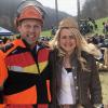 Gesamtsieg in Itzelberg:  Marco Trabert hatte einen denkbar guten Saisonstart. Mit ihm freute sich auch die amtierende Waldkönigin von Baden-Württemberg, Ramona Rauch (mit im Bild).