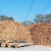 Ist dieser Holzhaufen bei Mariabuchen brandgefährlich für die darüber hinweg führende Höchstspannungsleitung?