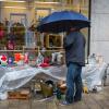 Schlechte Bedingungen für einen Flohmarkt: Der City-Flohmarkt verzeichnete bei Kälte und Regen deutlich weniger Kauflustige als sonst.
