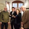 Museumsleiterin Barbara Grimm mit (von links) dem unterfränkischen Regierungspräsidenten Eugen Ehmann, dessen Amtsvorgänger Paul Beinhofer, Main-Spessart-Landrat Thomas Schiebel und dessen Amtsvorgänger Armin Grein.