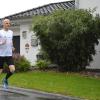 Auch Wind und Wetter halten Michael Pörtner nicht vom Laufen ab.