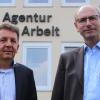 Martin Heilmann (links), Leiter der Agentur für Arbeit Lohr, mit Pressesprecher Wolfgang Albert.