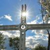 Das neue Wegkreuz bei Rügheim. Am Himmelfahrtstag, 30. Juni, wird es eingeweiht.