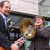 Lesung mit Musik: Herbert Scheuring und Joe Krieg.