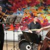 Angela Rossel, Alexander Herrmann und Ruth Maria Rossel (von links) begeisterten die Zuhörer bei ihrem Konzert im Kloster Wechterswinkel.
