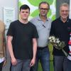 Auf dem Bild sind zu sehen (von links) Sebastian Mack, Christoph Then, Jürgen Mack, Klaus Nöth sowie Ingeborg Mack.