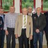 Im Mittelpunkt des Kommersabends der Mittelsinner Wehr standen die Ehrungen langjähriger Mitglieder für ihre Treue zum Verein (von links): Kommandant Thomas Herr, Bürgermeister Peter Paul, Karl Kratz, Josef Preisendörfer, KBR Peter Schmidt, Johann Künstler und Vorsitzender Heiko Schiefer. Im Mittelpunkt des Kommersabends der Mittelsinner Wehr standen die Ehrungen langjähriger Mitglieder für ihre Treue zum Verein (von links): Kommandant Thomas Herr, Bürgermeister Peter Paul, Karl Kratz, Josef Preisendörfer, KBR Peter Schmidt, Johann Künstler und Vorsitzender Heiko Schiefer.