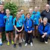 Die weibliche U14-Mannschaft des SKV Bad Neustadt u. U. belegte in der abgelaufenen Saison in der Bayernliga den zweiten Platz. Hinten von links: Stefan Lochner, Patricia Lochner, Veronica Lochner, Monic Heuring, Lina Friedrich und Stefan Nowak (Vizepräsident Jugend des Bayerischen Sportkegler- und Bowlingverbands). Vorne von links: Lilly Löhler, Annalena Ment und Trainer Peter Hippeli.