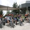 Mit rasanten Mountain-Karts ging es hinab ins Tal. Mit rasanten Mountain-Karts ging es hinab ins Tal.